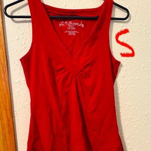 Red tank top